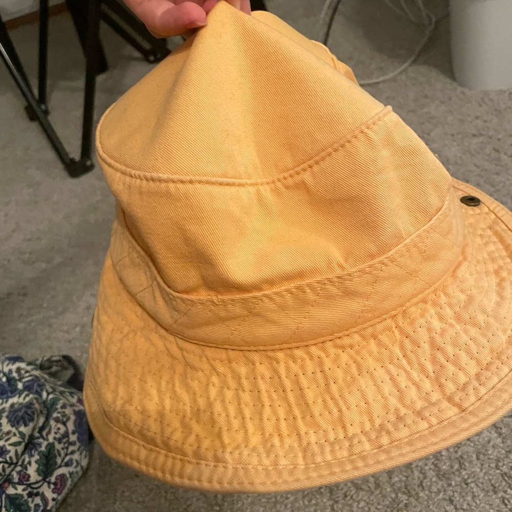Yellow bucket hat